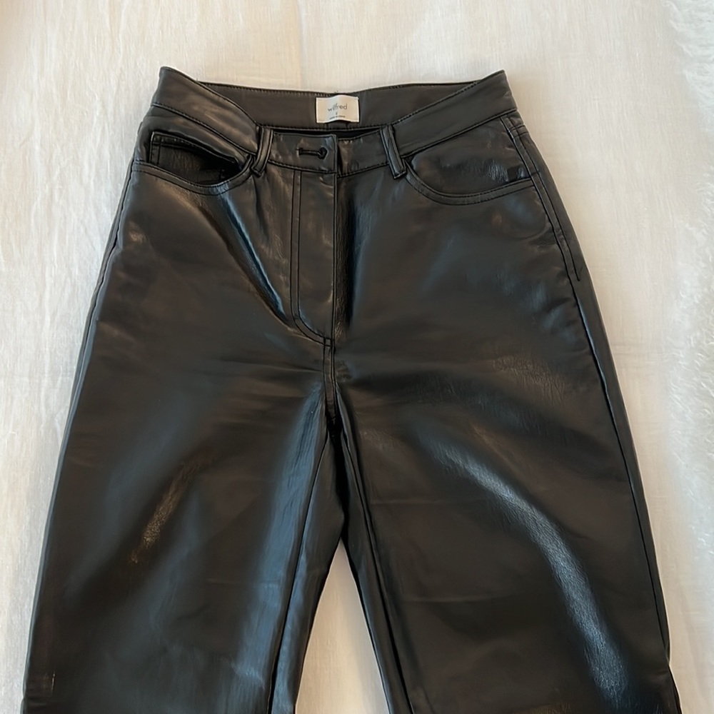 Aritzia Wilfred Leather Pants